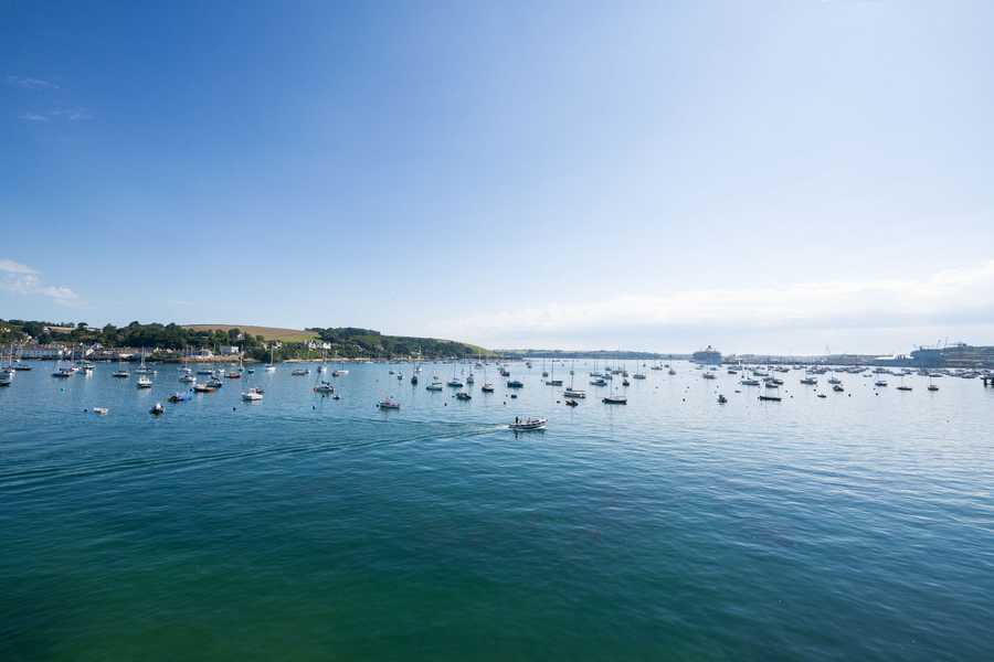 View of the harbour in Falmouth